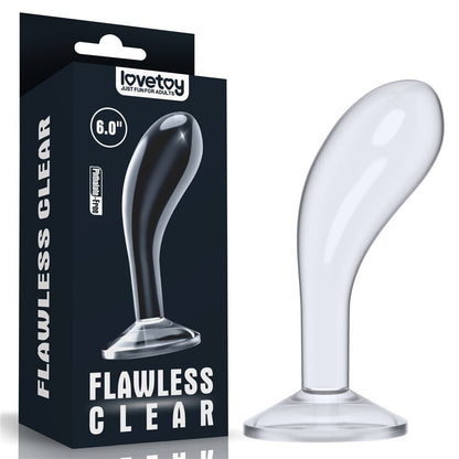 Plug prostatico trasparente impeccabile da 6,0''
