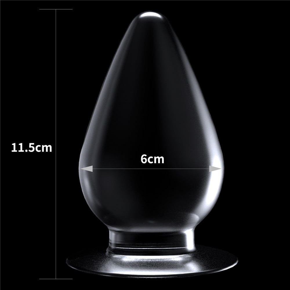 Plug anale trasparente impeccabile da 4,5''