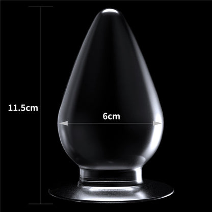 Plug anale trasparente impeccabile da 4,5''