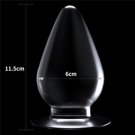 Plug anale trasparente impeccabile da 4,5''