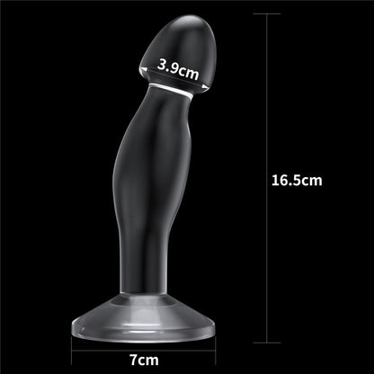 Plug prostatico trasparente impeccabile da 6,5''
