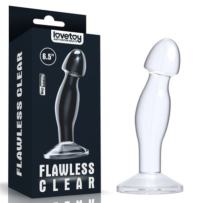 Plug prostatico trasparente impeccabile da 6,5''