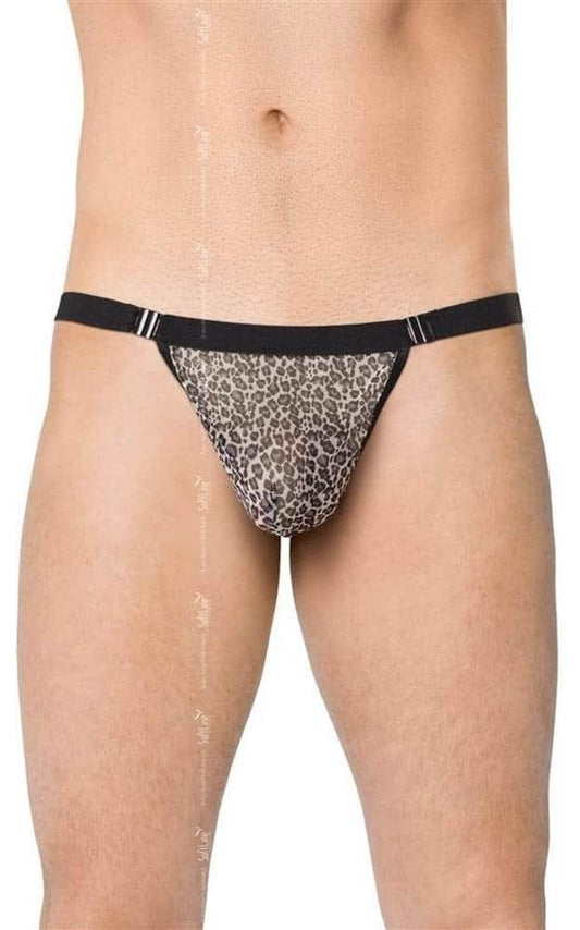 Perizoma uomo 4528 - pantera grigia {} Taglia unica
