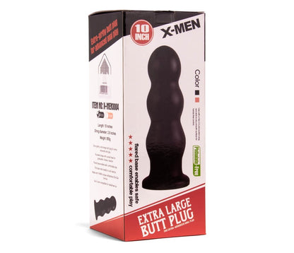 Plug anale X-MEN da 10 pollici nero
