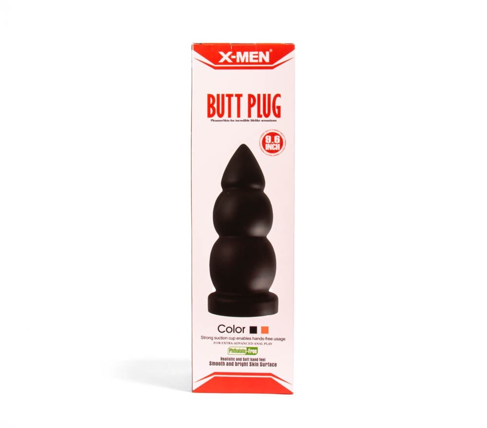 Plug anale X-MEN da 9,6 pollici, nero