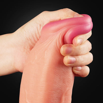 Pene in silicone platino a doppio strato da 12" 1