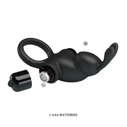 Anello per pene Pretty Love Vibrant 1 Nero