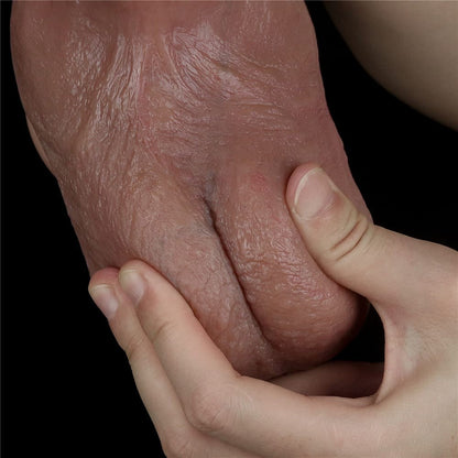 Pene naturale in silicone a doppio strato da 10,5''