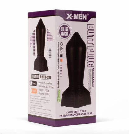 X-MEN 9.6" Enorme Plug Anale Nero 2