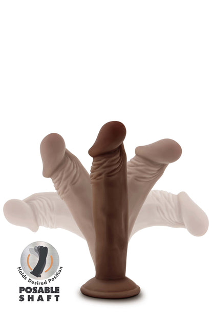 DR. SKIN PLUS DILDO POSIZIONABILE 6 POLLICI CIOCCOLATO