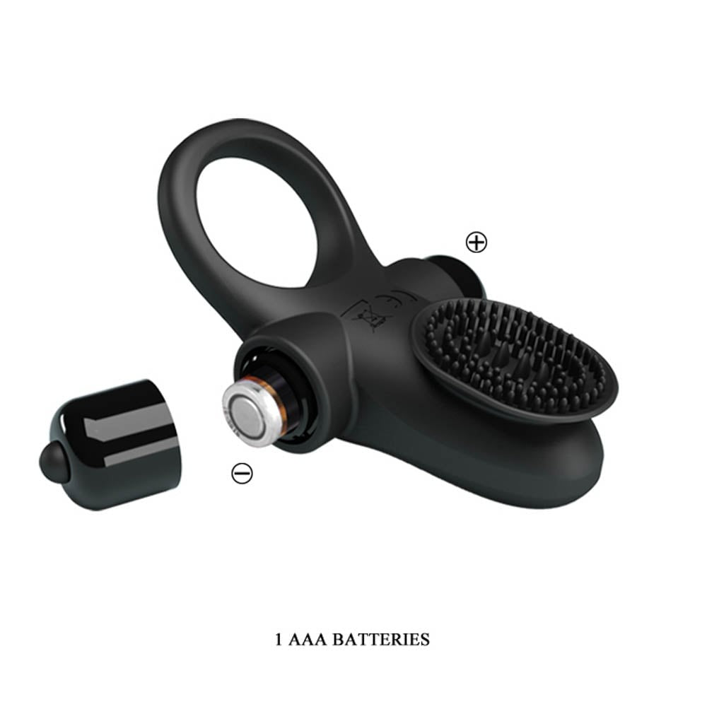 Anello per pene Pretty Love Vibrant 2 Nero
