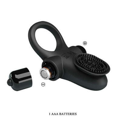 Anello per pene Pretty Love Vibrant 2 Nero