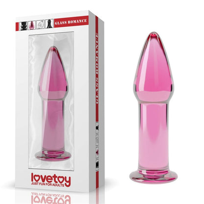 5" Glass Romance Rosa