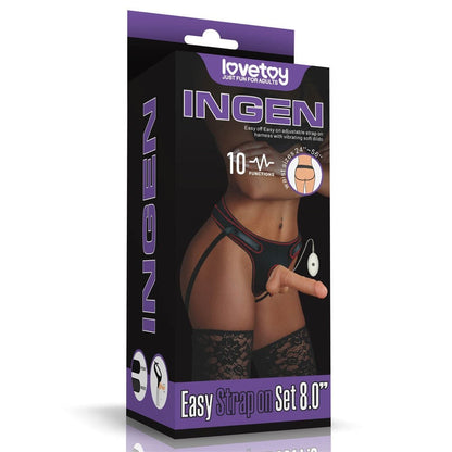 Set di Strapon Vibranti Easy da 7,5"