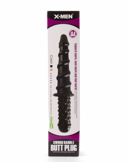 Plug anale con impugnatura a spada X-Men da 13,8" nero I