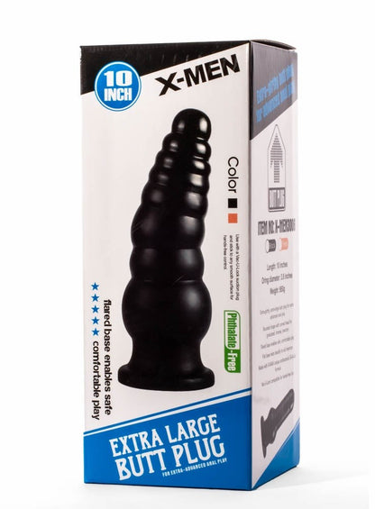 Plug anale extra large X-Men 10" Nero II