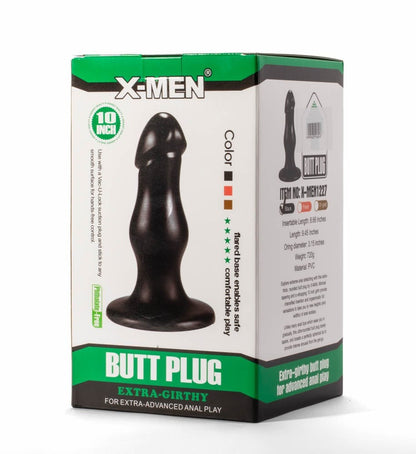 Plug anale extra spesso X-Men 8,66" Nero II