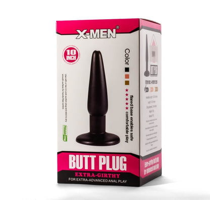 Plug anale extra spesso X-Men da 10" nero I_B0O50_1