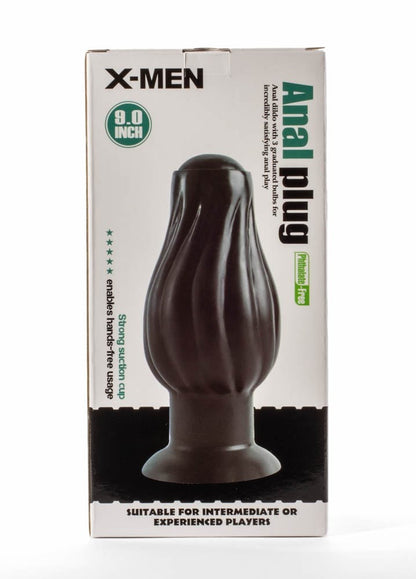 Plug anale X-Men 7,5" Nero