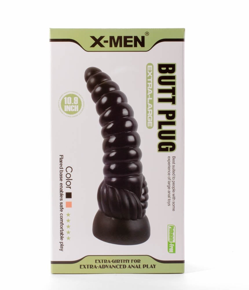 Plug anale extra large X-Men 10,9" nero
