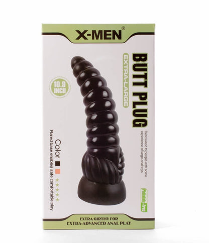 Plug anale extra large X-Men 10,9" nero