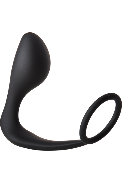 FANTASTICO PLUG ANALE CON ANELLO PER IL PENNELLO NERO