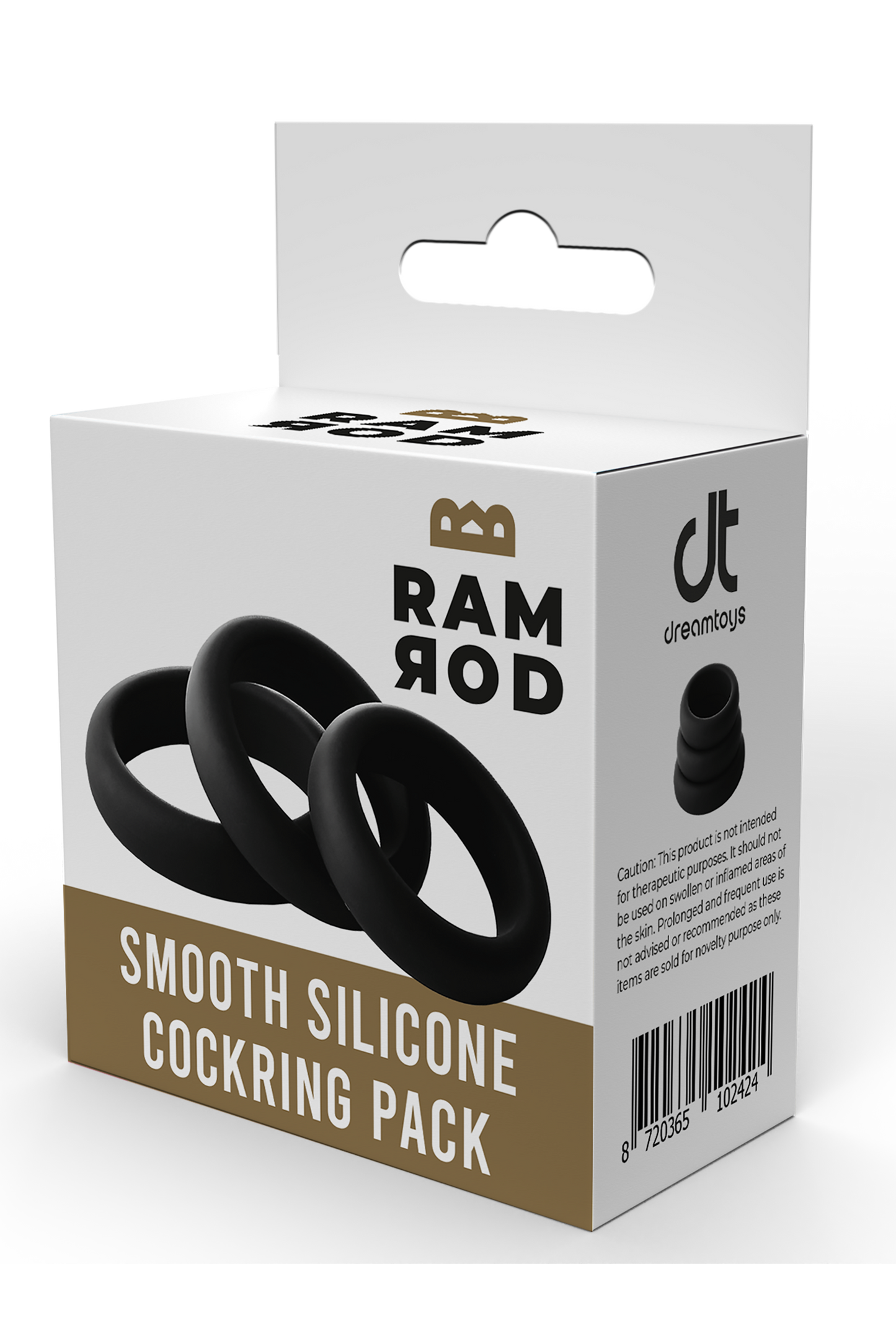 Confezione di anelli per pene in silicone liscio Ramrod