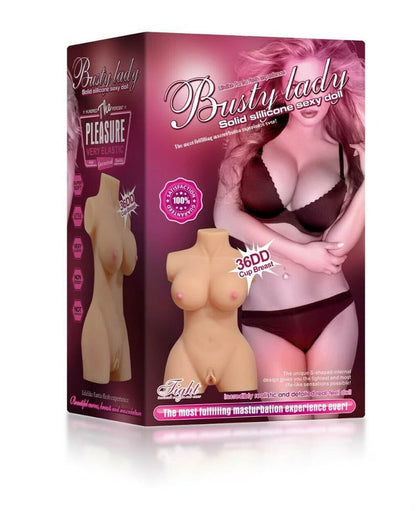 Bambola del sesso a mezzo busto da donna prosperosa