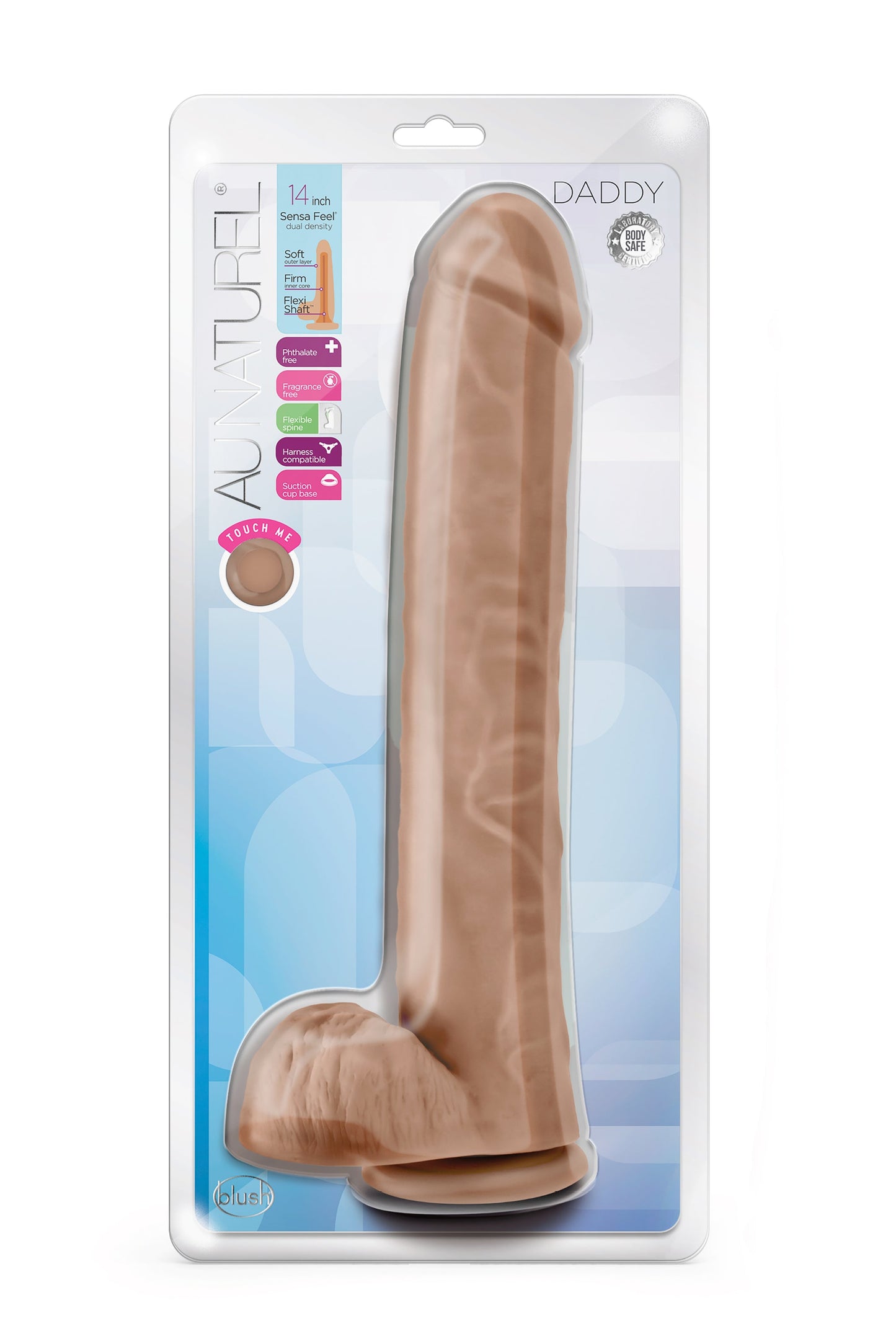 AU NATUREL DADDY DILDO DA 14 POLLICI MOCHA