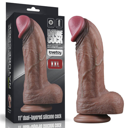 Pene in silicone a doppio strato da 11'' XXL
