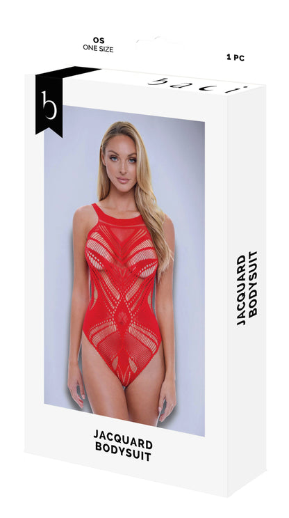 BODY BACI JACQUARD ROSSO, OS