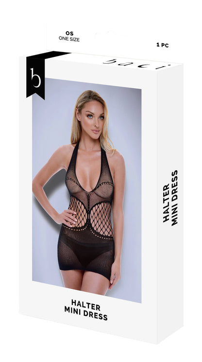 MINIABITO BACI HALTER NERO, OS