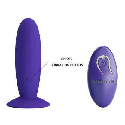 Plug vibrante Pretty Love con telecomando - Per ragazzi