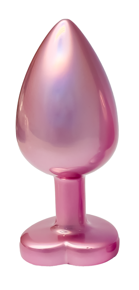 Plug grande rosa perla scintillante dell'amore