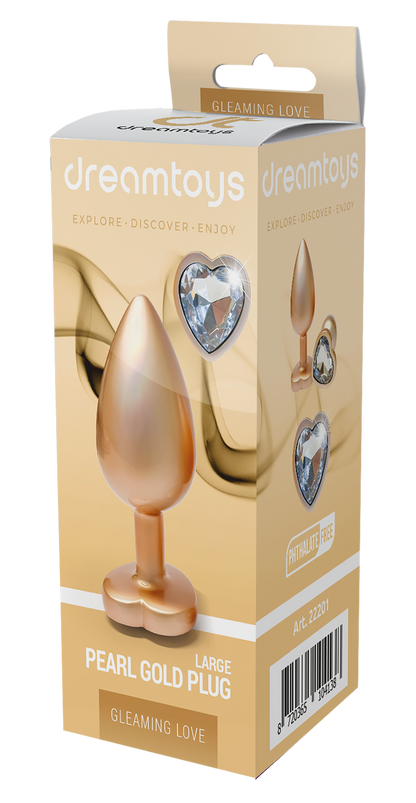 Tappo grande in oro perla scintillante
