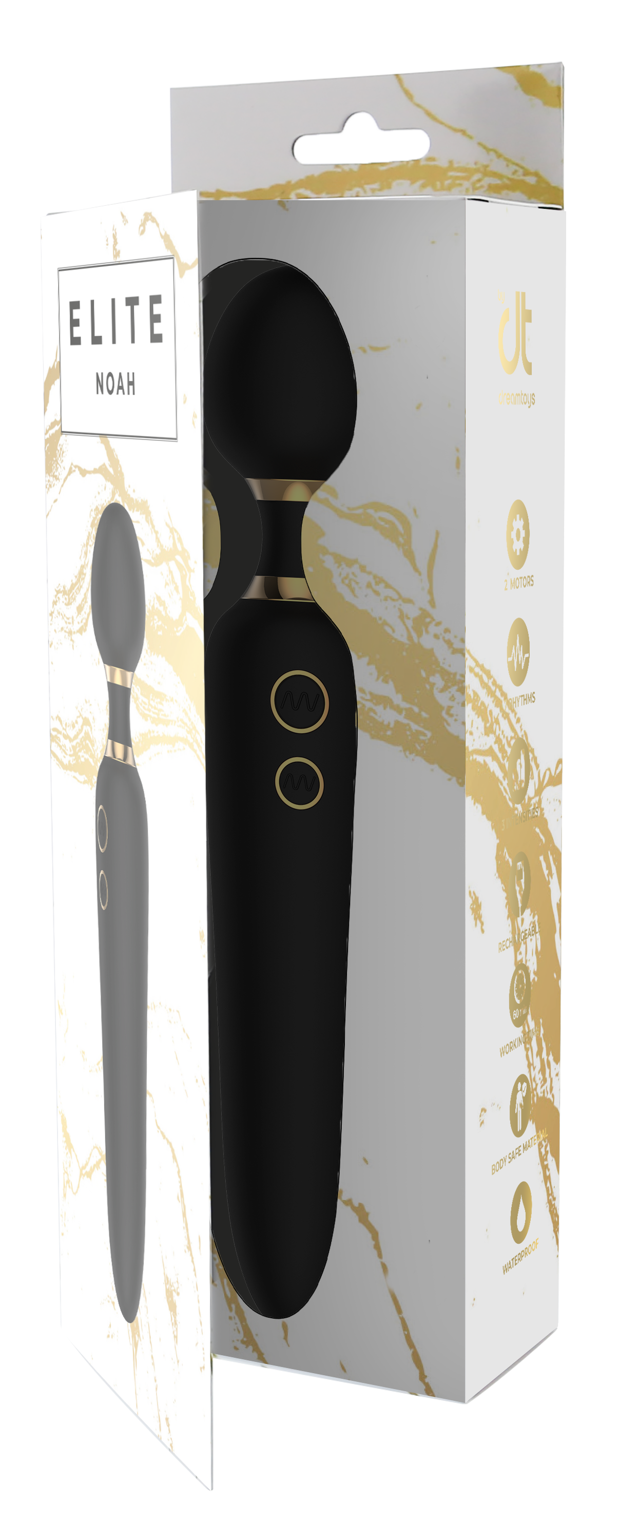 VIBRATORE A DOPPIA BACCHETTA ELITE NOAH