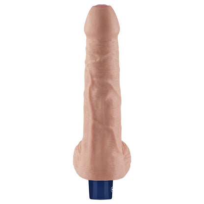 Dildo vibrante ricaricabile REAL SOFTEE da 9" (color carne)