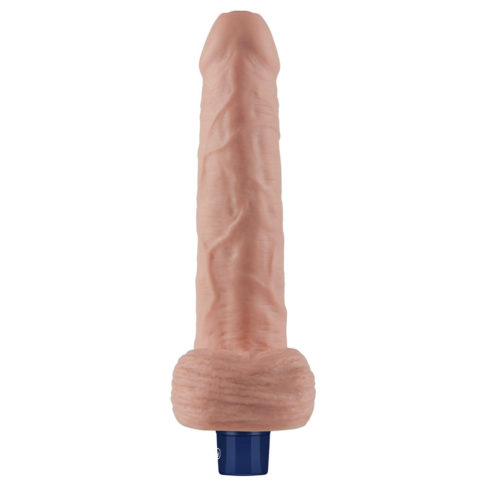 Dildo vibrante ricaricabile REAL SOFTEE da 9" (color carne)