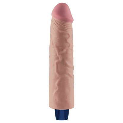 Dildo vibrante ricaricabile REAL SOFTEE da 9,5" (color carne)