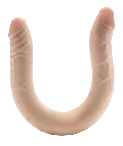 DR. SKIN PLUS 16.5" DOPPIO DONG POSIZIONABILE BEIGE