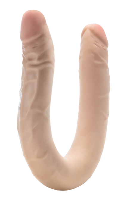 DR. SKIN PLUS 16.5" DOPPIO DONG POSIZIONABILE BEIGE