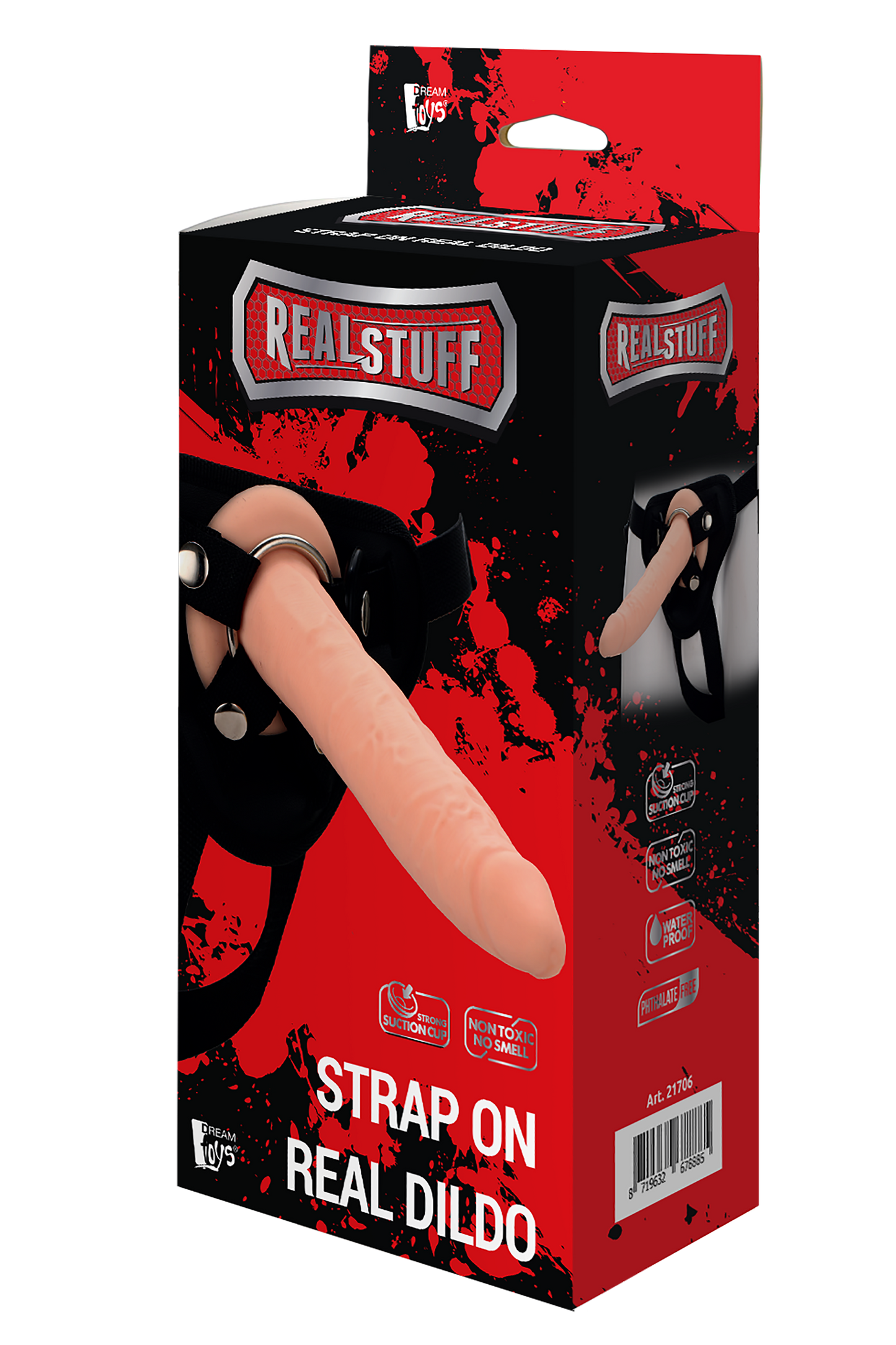 REALSTUFF STRAP ON REAL DILDO