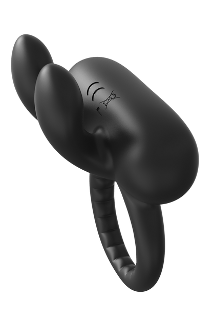 ANELLO PER IL PENE VIBRANTE RAMROD RABBIT NERO