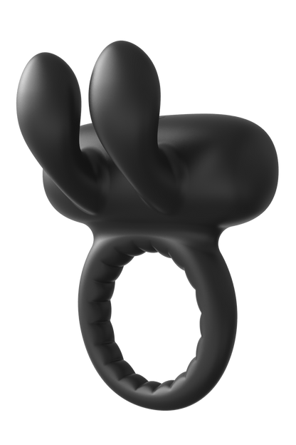 ANELLO PER IL PENE VIBRANTE RAMROD RABBIT NERO