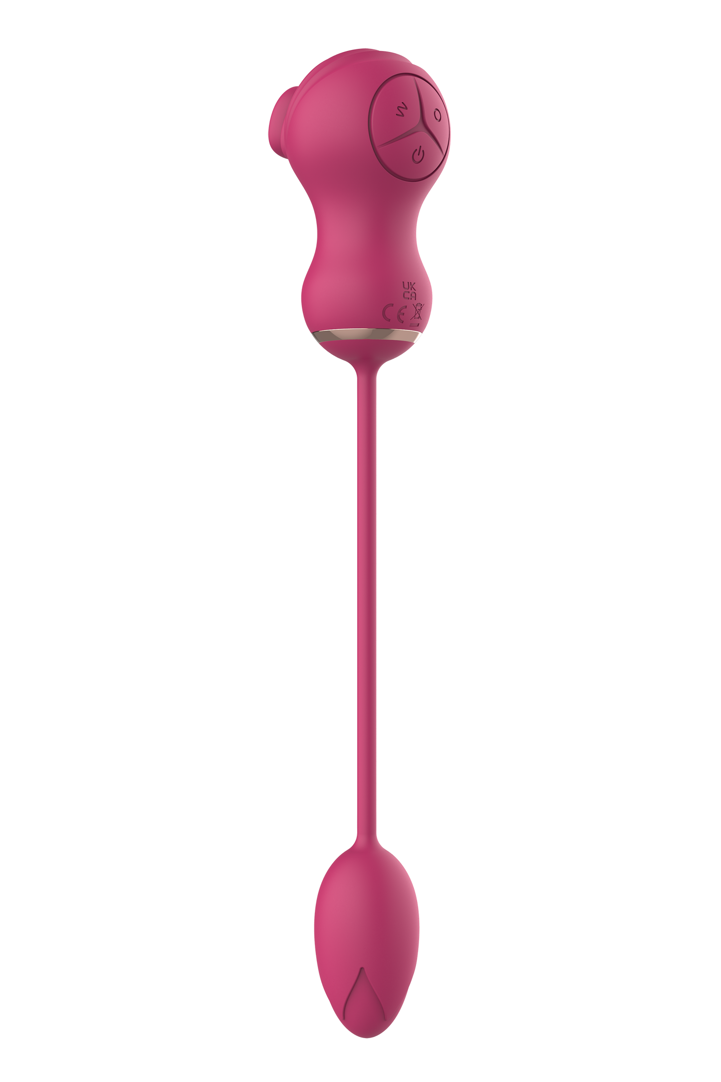 ESSENTIALS DOPPIO STIMOLATORE FLESSIBILE E UOVO VIBRANTE ROSA
