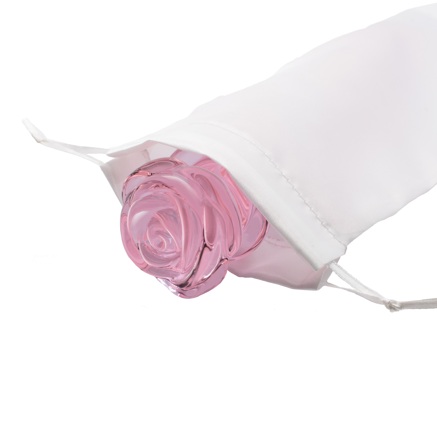 DILDO G-SPOT IN VETRO ROSA GLASS