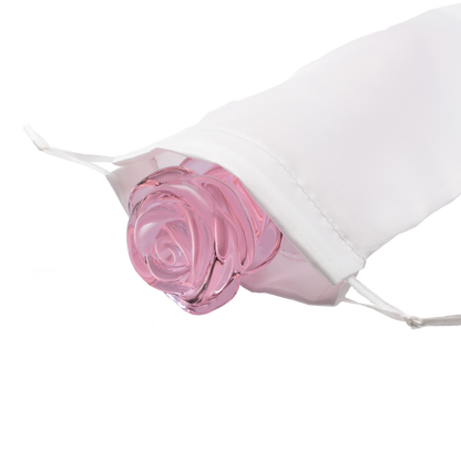 DILDO G-SPOT IN VETRO ROSA GLASS