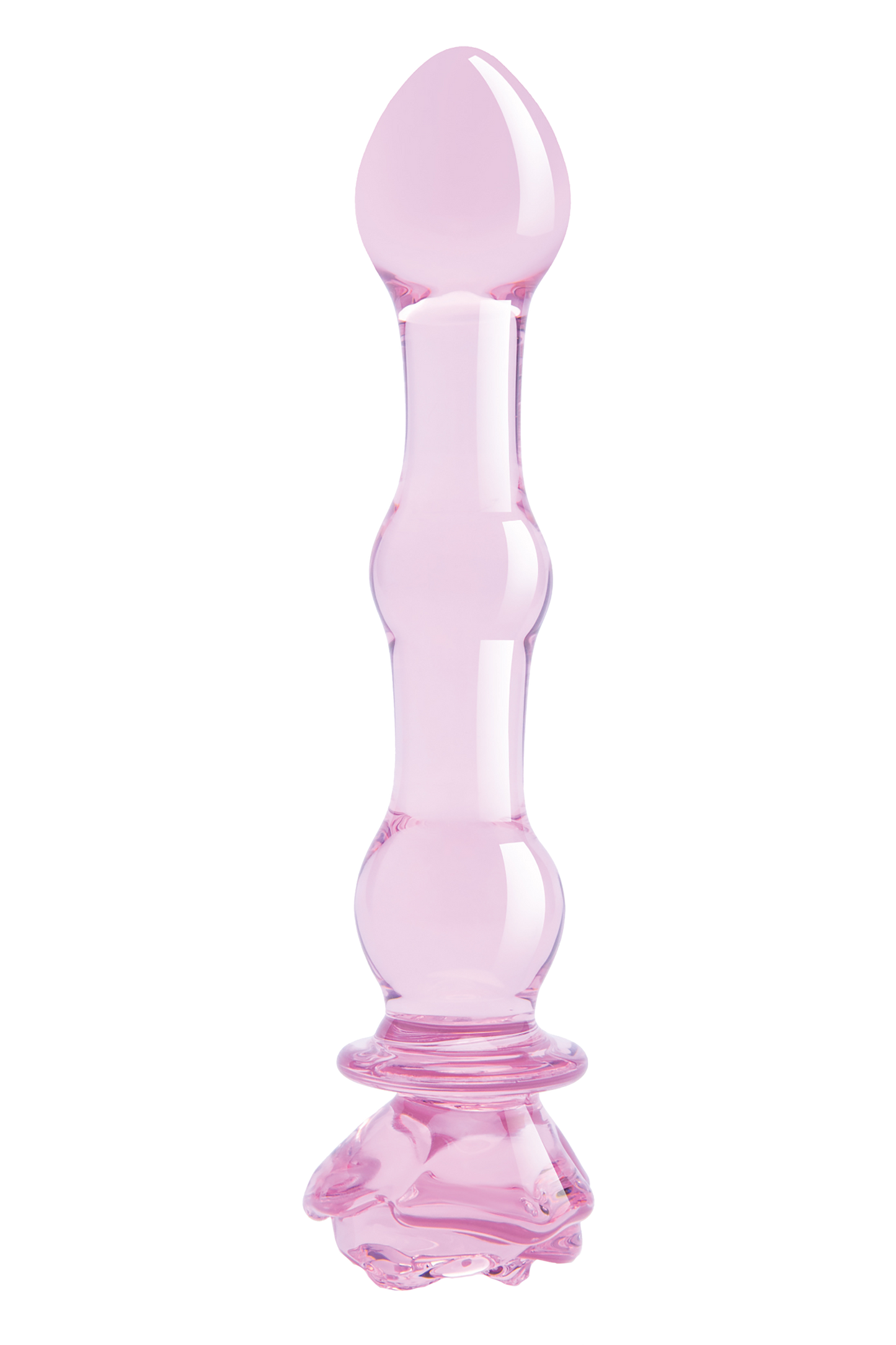 DILDO CON PERLINE IN VETRO Smaltato ROSA