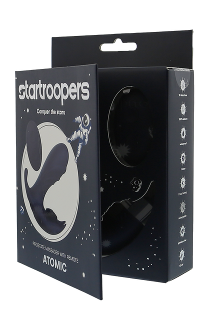 Massaggiatore prostatico atomico Startroopers con telecomando