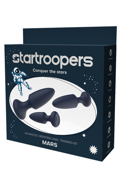 KIT DI ALLENAMENTO ANALE VIBRANTE AVANZATO STARTROOPERS MARS